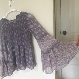 Smocked Purple Top